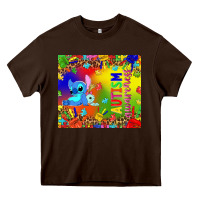 Chocolate Brown Autism awareness with stitch tumbler Heavy Core Tee - TumblerDesignByShophia