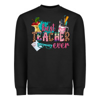 Black best teacher ever Heavyweight Sweatshirt - AdoDesignShop