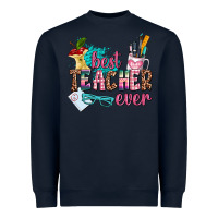 Navy best teacher ever Heavyweight Sweatshirt - AdoDesignShop