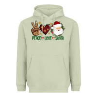 Matcha peace love Santa Heavyweight Hoodie - AdoDesignShop