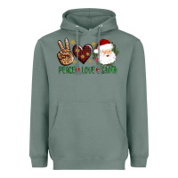 Sage peace love Santa Heavyweight Hoodie - AdoDesignShop