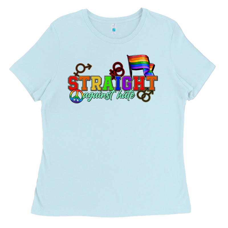 Straight Agains Hate Ladies Tee by CowGirlArtShop | Teevron