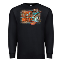 Black blame it all my roots Premium Sweatshirt - AdoDesignShop