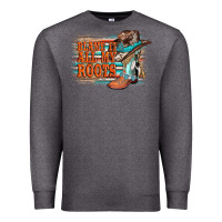 Charcoal Heather blame it all my roots Premium Sweatshirt - AdoDesignShop