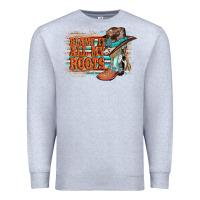 Heather Grey blame it all my roots Premium Sweatshirt - AdoDesignShop