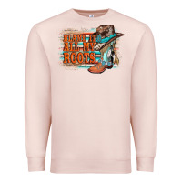Pale Pink blame it all my roots Premium Sweatshirt - AdoDesignShop