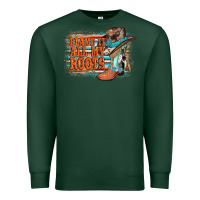 Sports Green blame it all my roots Premium Sweatshirt - AdoDesignShop