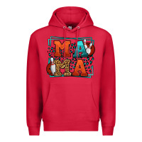Cardinal Bowling mama leopard frame Mother's Day Premium Hoodie - LillyAllenDesigns
