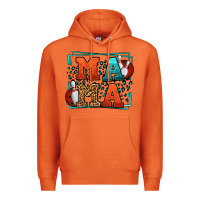 Carrot Bowling mama leopard frame Mother's Day Premium Hoodie - LillyAllenDesigns