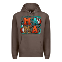 Coffee Bowling mama leopard frame Mother's Day Premium Hoodie - LillyAllenDesigns
