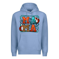 Bowling Mama Leopard Frame Mother's Day Premium Hoodie | Teevron