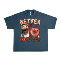 Midnight Navy Better together Valentine's Day Urban Heavy Tee - FaDigitalArtStudio