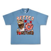 Pebble Blue Better together Valentine's Day Urban Heavy Tee - FaDigitalArtStudio