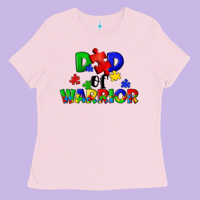Dad Of Warrior Ladies Tee Designed By Cowgirlartshop