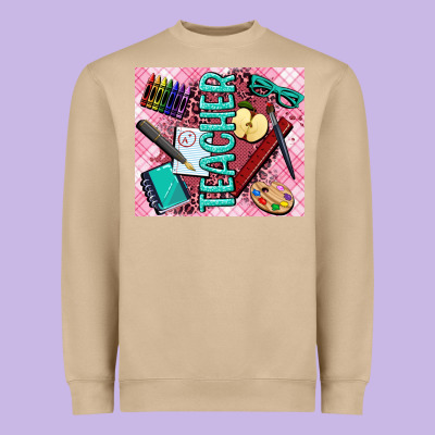 Teacher Heavyweight Sweatshirt Designed By Adodesignshop