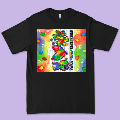 Peace Love Understand Premium Tee Designed By Cowgirlartshop