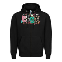 Black cscc Zipper Hoodie - AdoDesignShop