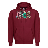 Burgundy cscc Zipper Hoodie - AdoDesignShop