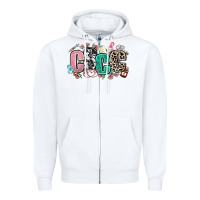 White cscc Zipper Hoodie - AdoDesignShop
