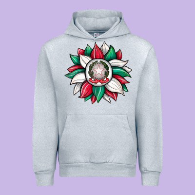 Sunflower İtalian Flag Urban Hoodie Designed By Jahusdesignshop