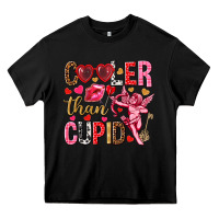 Black Cooler than Cupid Valentine's Day Heavy Core Tee - HowdyJamesFarm