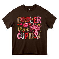 Chocolate Brown Cooler than Cupid Valentine's Day Heavy Core Tee - HowdyJamesFarm
