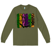 Army Green halloween brushstroke Long Sleeve Tee - RanaPortraitStore