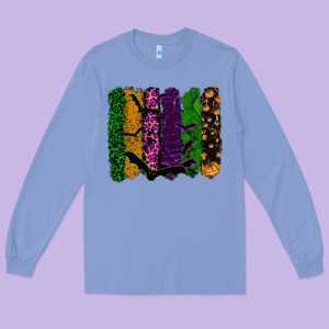 Halloween Brushstroke Long Sleeve Tee Designed By Ranaportraitstore