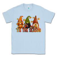 Dusty Blue tis the season gnomes Classic Tee - CowGirlArtShop