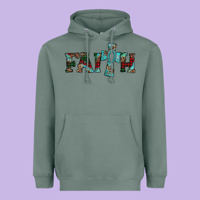 Faith Christmas Cross Heavyweight Hoodie Designed By Adodesignshop
