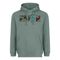 Sage faith christmas cross Heavyweight Hoodie - AdoDesignShop