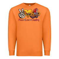 Carrot peace love country american texas flag boots Premium Sweatshirt - AdoDesignShop