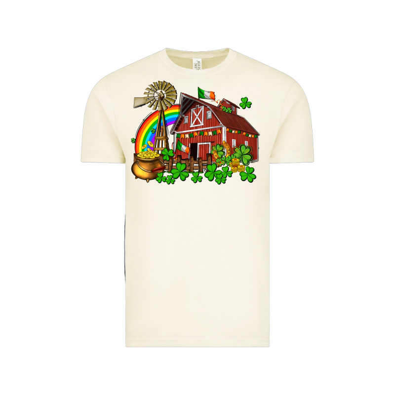 St. Patrick's Farm With Gold Vintage Tee by OliviaCreatesArt | Teevron