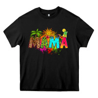 Black summer mama Heavy Core Tee - RanaPortraitStore