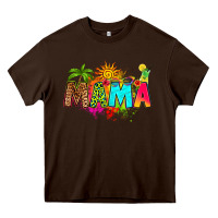 Chocolate Brown summer mama Heavy Core Tee - RanaPortraitStore