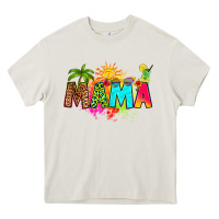 Cream summer mama Heavy Core Tee - RanaPortraitStore