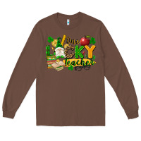 Chestnut one lucky teacher Long Sleeve Tee - FaDigitalArtStudio