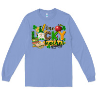 Colony Blue one lucky teacher Long Sleeve Tee - FaDigitalArtStudio