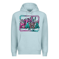 Blue Mist leopard camo girl mama Mother's Day Premium Hoodie - LillyAllenDesigns