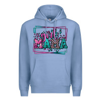 Colony Blue leopard camo girl mama Mother's Day Premium Hoodie - LillyAllenDesigns