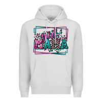 Dove Grey leopard camo girl mama Mother's Day Premium Hoodie - LillyAllenDesigns