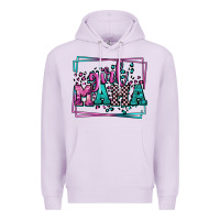 Lilac leopard camo girl mama Mother's Day Premium Hoodie - LillyAllenDesigns