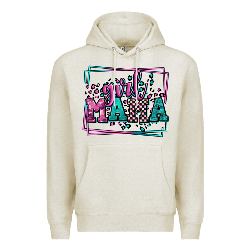 Leopard Camo Girl Mama Mother's Day Premium Hoodie by LillyAllenDesigns | Teevron
