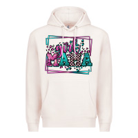 Pale Pink leopard camo girl mama Mother's Day Premium Hoodie - LillyAllenDesigns