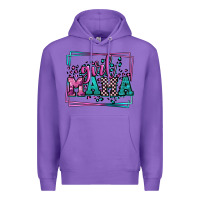 Purple leopard camo girl mama Mother's Day Premium Hoodie - LillyAllenDesigns