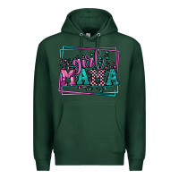 Sports Green leopard camo girl mama Mother's Day Premium Hoodie - LillyAllenDesigns