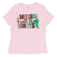 Bubblegum Pink nurses call the shots Ladies Tee - CowGirlArtShop