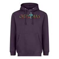 Plum christmas cross Heavyweight Hoodie - AdoDesignShop