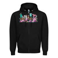 Black doctor Zipper Hoodie - AdoDesignShop