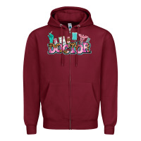 Burgundy doctor Zipper Hoodie - AdoDesignShop
